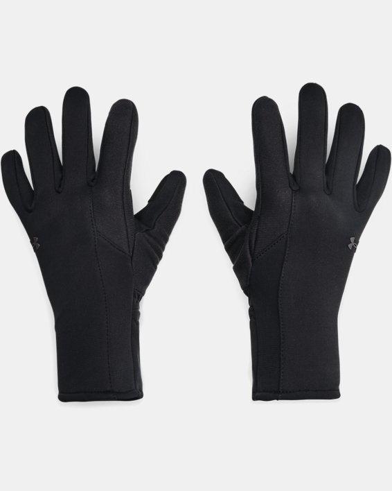 Women's UA Storm Fleece Gloves, Black, pdpMainDesktop image number 0
